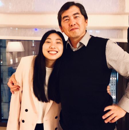 Awkwafina posted a picture with her father on her Instagram